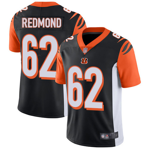 Cincinnati Bengals Limited Black Men Alex Redmond Home Jersey NFL Footballl #62 Vapor Untouchable->cincinnati bengals->NFL Jersey